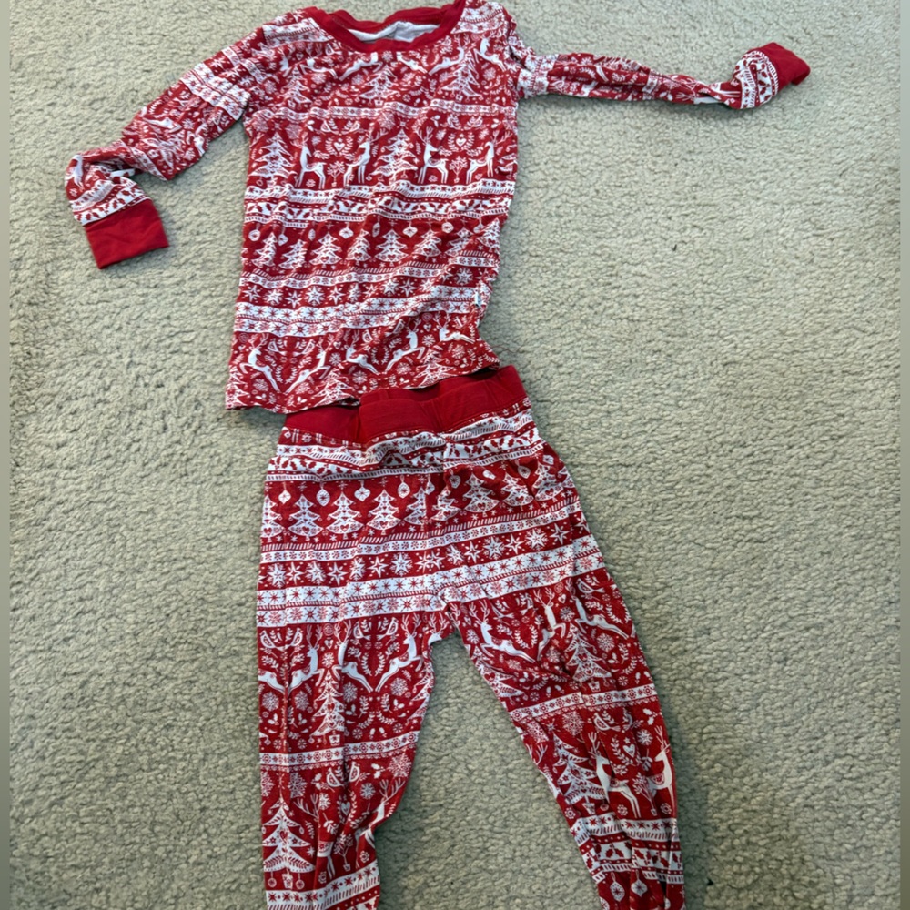 Little Sleepies Red and White Pajamas